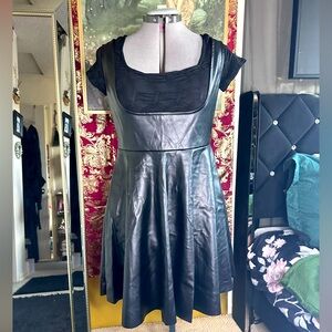 Gothic Faux Leather Dress
